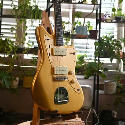 *NEW IN BOX* 2025 Fender Japan - Limited Edition - ISHIBASHI FSR Jazzmaster Traditional 60s Mystic Aztec Gold MH Matching Headstock - MIJ image 4