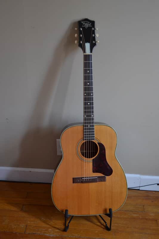 Vintage 1962 Regal R235 Jumbo Acoustic Guitar Harmony Made Sovereign H1260 image 1