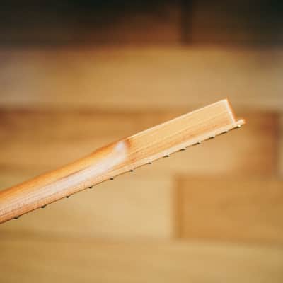 Stratocaster Neck – Roasted Maple | 22 Stainless Steel Frets | Nitro Satin Finish | Bone Nut image 10