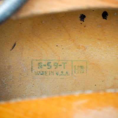 1959 Harmony Stratotone Jupiter H49 Vintage Electric Guitar, DeArmond Gold Foils w/ Tweed Case image 23