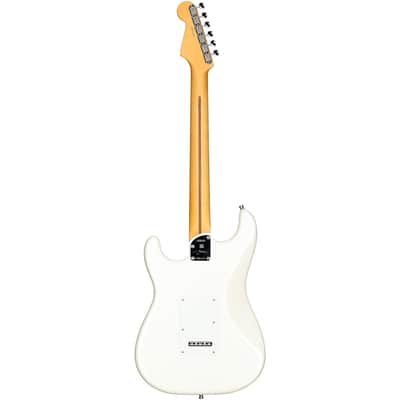 Fender Lincoln Brewster Signature Stratocaster Electric Guitar, Maple Fingerboard (with Case), Olympic White image 4