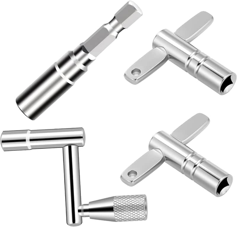 Drum Key Set, Speed Drum Key, Standard Drum Keys And Drill Bit Drum Key Tuner Percussion Hardware Tool for Drum Accessories image 1