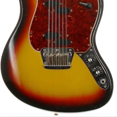 Vintage 1966 Fender Electric XII sunburst w incredible blister bubble maple neck image 1