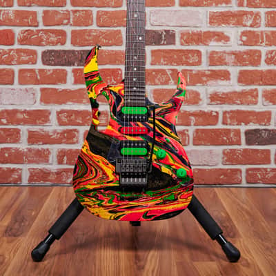 Ibanez Steve Vai Signature JEM2K DNA 228 of 300 DNA Multicolor 2000 w/OHSC image 4