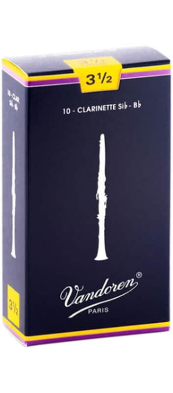 Vandoren Traditional Bb Clarinet #3.5 Reed - 10ct Box image 1