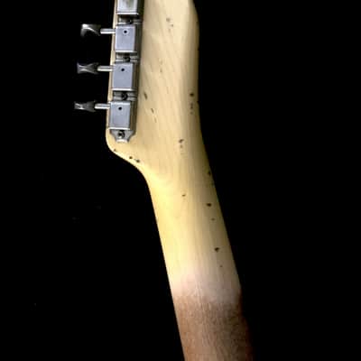 LEFTY! TL62 Vintage Custom Relic USA Double Bound Aged Sunburst Left Tele Guitar Kuwabara 7.7 lb HSC image 17