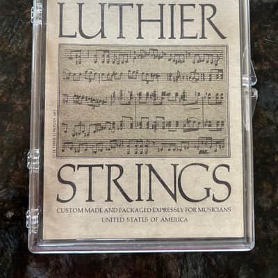 Luthier & Company Plastic Box Western Guitar II Strings 1970’s - Clear image 1