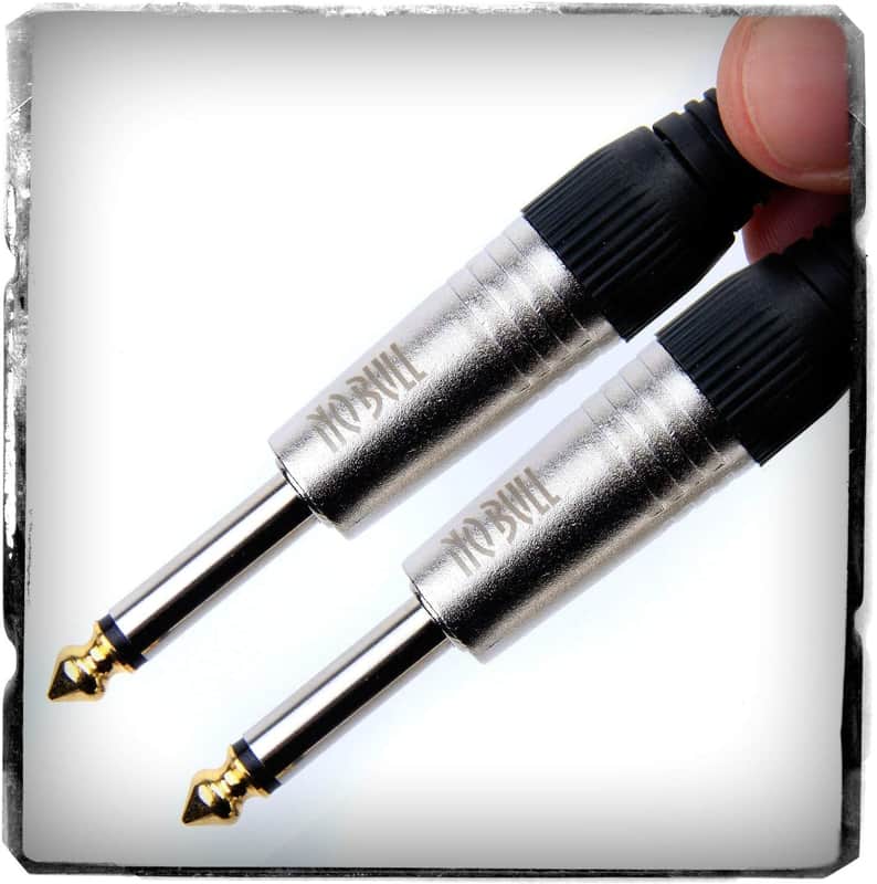 Guitar/Instrument Cable (Black, 10ft / 3m, Straight Plugs) - Achieve a Cleaner Signal via a Heavy Duty Pro 1/4" Jack to Jack Noiseless Mono Lead - Coloured Link Lead to Amplifier/Amp Cable image 1