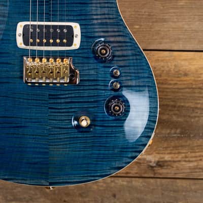 PRS custom 24-08 10-top in Carroll blue w/Narual Back w/Hardshell image 3