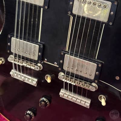 Gibson ESD 1275 -double 12- from 1961 in black finish with original case image 8