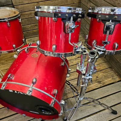 Tama Starclassic Maple Drum Kit, Made In Japan, Ruby Red USED! RKRUB251125 image 2