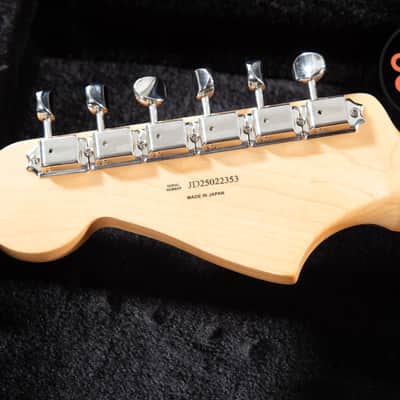 2025 Fender Japan MIJ FSR Hybrid II Jazzmaster Satin Ocean Turquoise Metallic Matching Headstock image 8