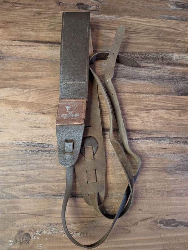 Silver Eagle Pick Pocket 2.5" Guitar Strap Brown Comfortable & Worn image 1