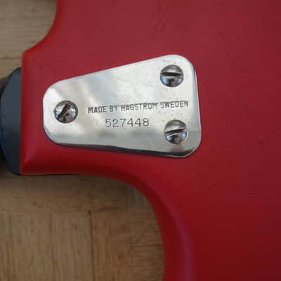 Hagstrom Kent PB-24-G guitar 1963 red - ultra rare image 9