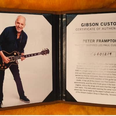 Gibson Custom Shop Peter Frampton "Phenix" Inspired Les Paul Custom Ebony VOS image 22