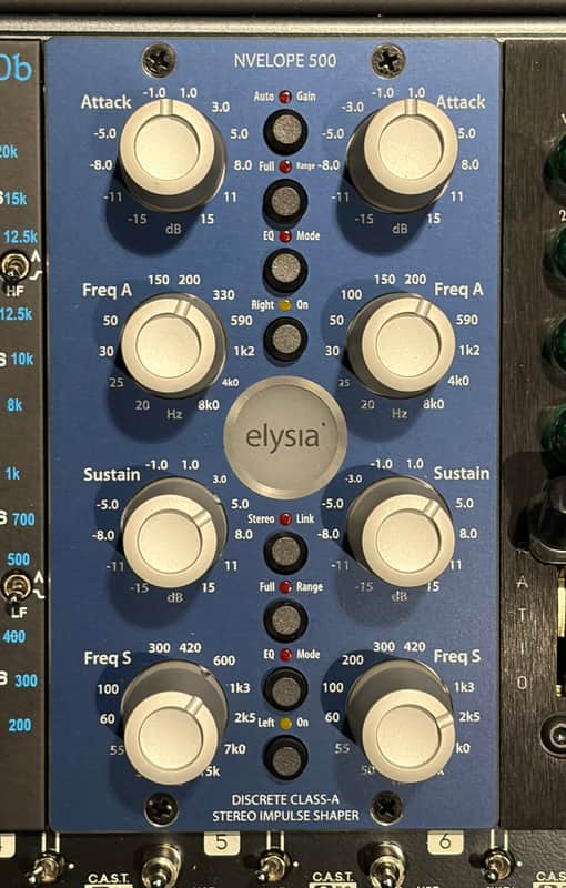 Elysia nvelope 500 Stereo / Dual-Mono 500 Series Impulse Shaper / Dynamics Processor Module 2010s - Blue image 1