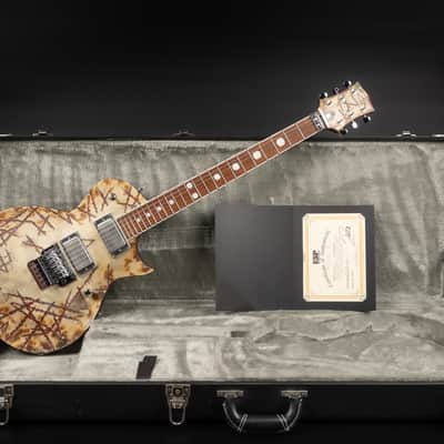Immagine 2019 ESP E-II RZK-II Burnt Richard Z Signature - Distressed & Burnt | Japan Singlecut Rammstein Active EMG 81 Humbucker Pickups 4.19kg | CoA OHSC - 2
