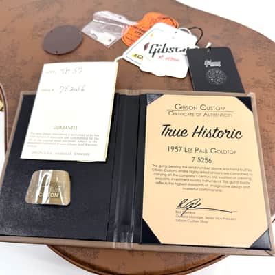 2015 Gibson Custom Shop True Historic Les Paul 1957 Reissue - R7 - Vintage Antique Gold image 24