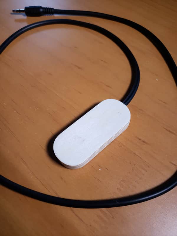 Tidbit Audio Stereo Contact Microphone / Acoustic Piezo Transducer Pickup / ASMR Microphone - Wood casing 2022 Wood image 1