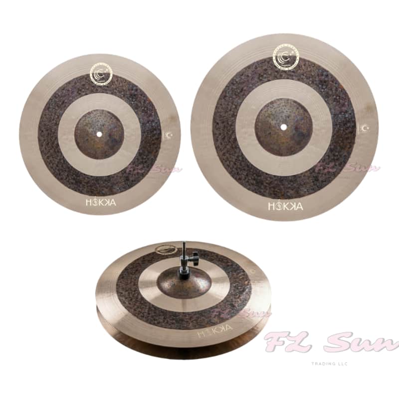 Ephesus Cymbals Hokka Series 3 pc 16" Crash / 20" Ride / 14" Hi-Hat Cymbal Set image 1