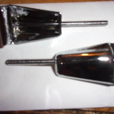Tama Lot of 2 Bass Drum Chrome Claws and 4" Tension Rods for your Hoops / Rims image 1
