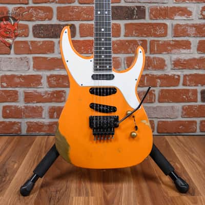 Jackson USA Custom Shop SL Soloist 3S-V Capri Orange Nitro Relic 2020 w/OHSC image 1