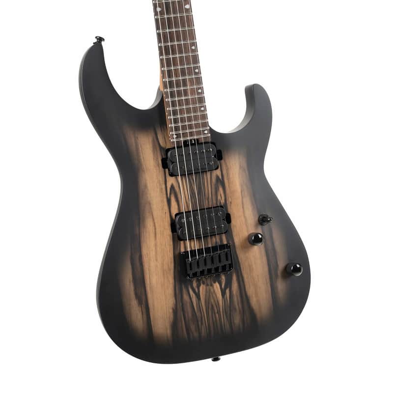 Cort KX500-NBB KX Series Pale Moon Ebony Top Roasted Maple D Shape Neck 6-String Electric Guitar image 1