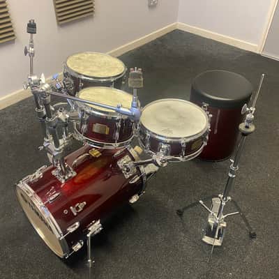Yamaha Rick Marotta Hip Gig 5 Piece Nesting Drum Kit 2010s - Cherry Red image 23