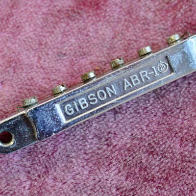 Vintage Gibson 1965 ABR-1 Bridge Chrome - NO patent Number RARE w/ nylon saddles image 9