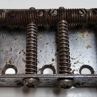 Original Fender Precision Bass Bridge 1959 - Chrome image 3
