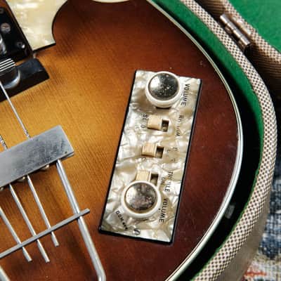 1965 Hofner 500/1 Violin Bass Sunburst image 6