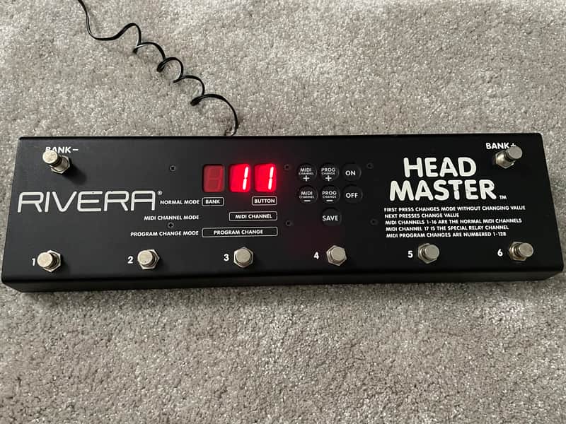 Rivera Head Master MIDI foot controller footswitch foot switch knucklehead kr7 kr headmaster programmable image 1