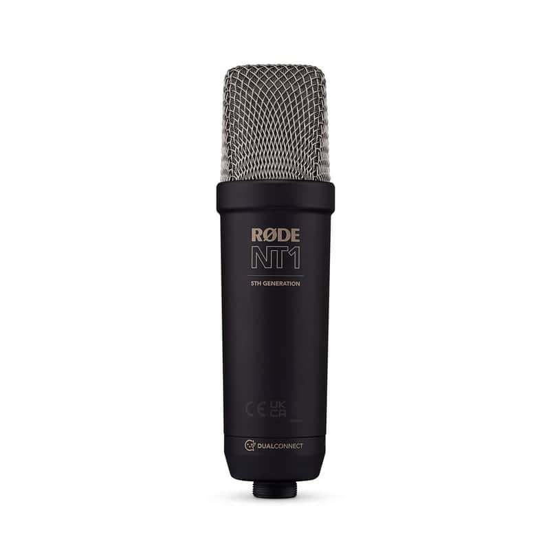 RODE NT1 5th Generation Large-Diaphragm Cardioid Condenser Microphone, Black image 1