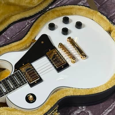 2025 IGC Epiphone Inspired by Gibson Les Paul Custom Alpine White New Unplayed Auth Dlr 8lb10oz #610 image 6