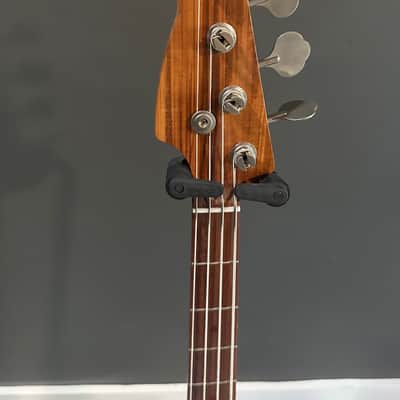 Left Handed Fender 62 Reissue Jazz Bass 2010s - Olympic White with after-market Warmoth Neck image 4