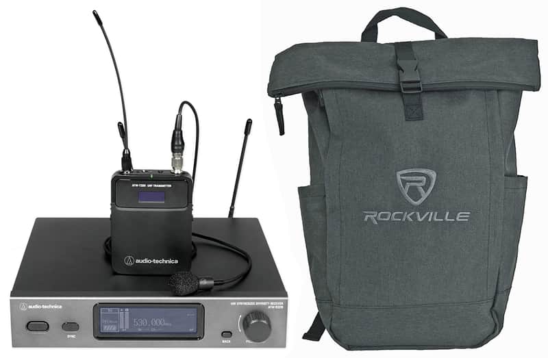Audio Technica ATW-3211/831EE1 Wireless Lavalier Microphone System+Backpack image 1