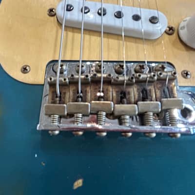 Fender Custom Shop Limited Edition ‘54 Stratocaster Super Heavy Relic - Aged Ocean Turquoise over 2-Color Sunburst /7lbs. 9.6oz #LXX0040 image 15