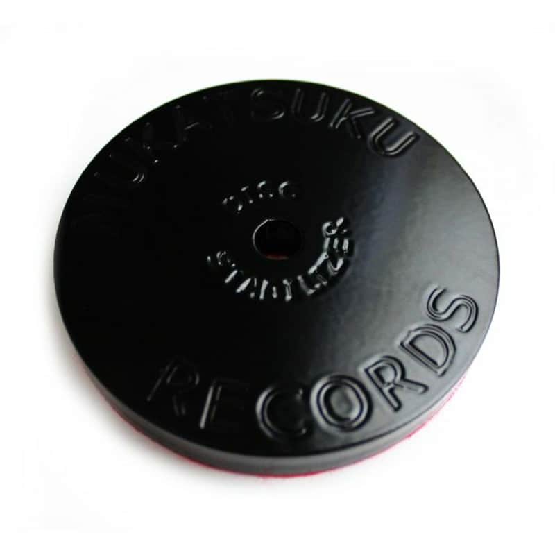 Mukatsuku Bespoke Carbon Steel Record Disc Stabilizer/Turntable Weight/Record Clamp (black) (Juno Exclusive) image 1