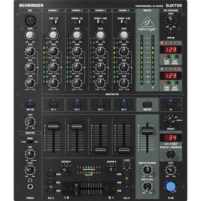Behringer DJX750 Professional 5-Channel DJ Mixer with Advanced Digital Effects and BPM Counter image 10