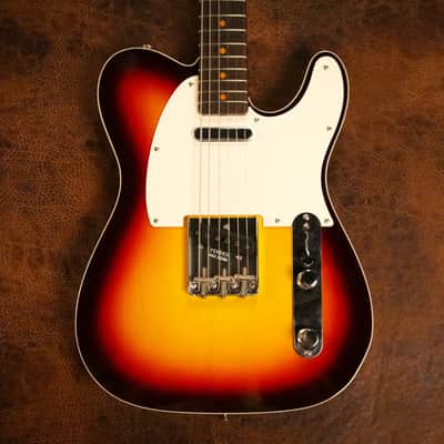 (Mint) Fender Custom Shop 1959 Telecaster Custom NOS in Maroon 3-tone Sunburst image 2