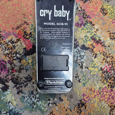 Dunlop GCB95 Cry Baby Standard Wah 1982 - Present - Black image 3