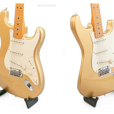 2020 Fender Lincoln Brewster Stratocaster in Aztec Gold. Boost. Dimarzio image 9
