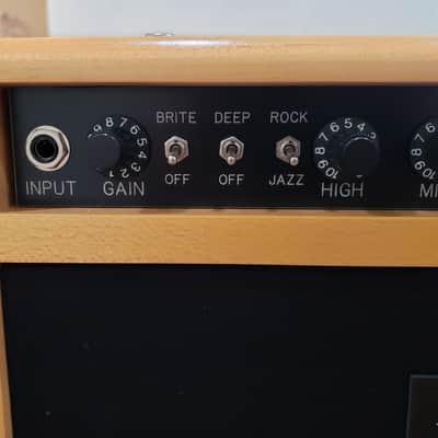 Fuchs - ODS - 100 Watt - Natural Wood Head with Matching Wood 1x12 Cab with OEM EVM12L.  Includes amp flight case, original amp/speaker cab vinyl covers and original foot switch. image 4