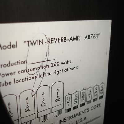2007 Fender '65 Twin Reverb Reissue 85-Watt 2x12" Guitar Combo Amp w/ Footswitch image 17
