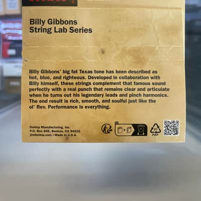 Dunlop Billy Gibbons String Lab .08-.040 - New - sealed image 4