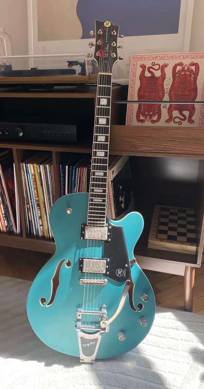 Reverend Pete Anderson PA-1 Custom HB 2010s - Satin Deep Sea Blue image 1