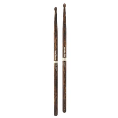 Promark Rebound 5B FireGrain Hickory Acorn Wood Tip Drumsticks image 2