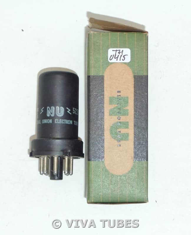 NOS NIB NU National Union USA 6SJ7 Metal Vacuum Tube 100+% image 1