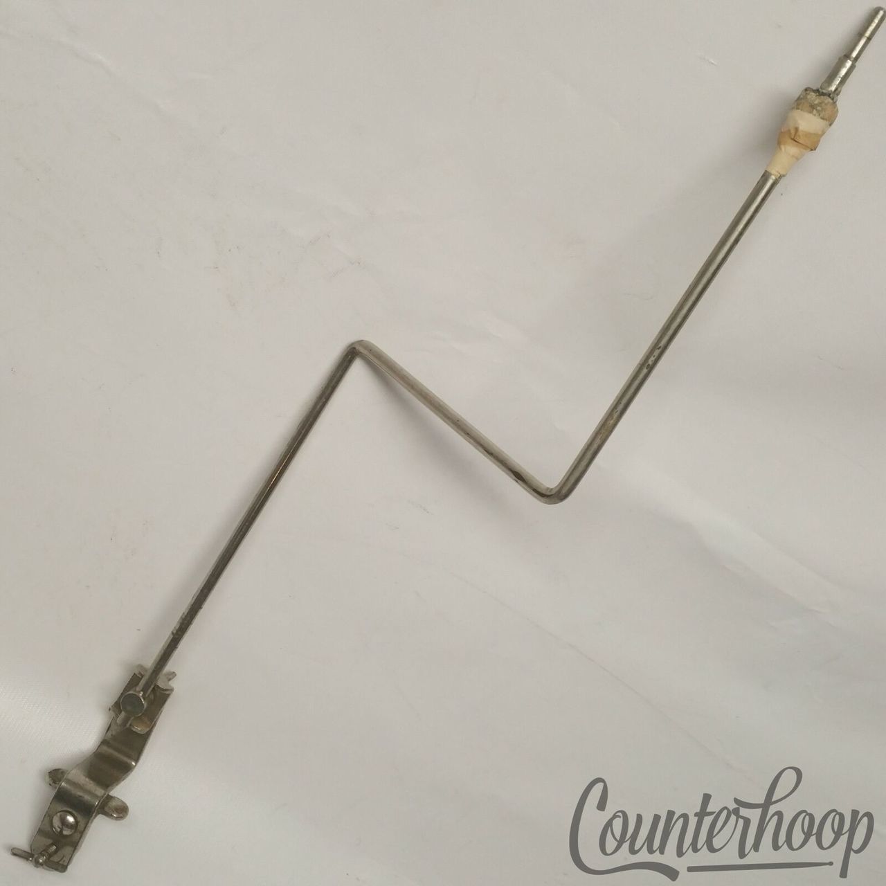 Ludwig Clamp-On Bass Drum Cymbal Arm Mount Stand Rod Nickel Vintage 20s Script* — main photograph