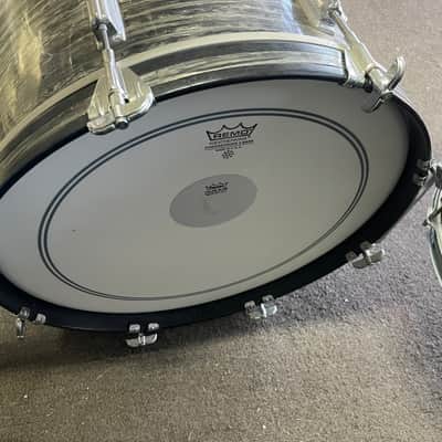 Vintage 1968 Rogers Londoner 4 Piece Drum Shell Pack - 12/13/16/20 - Black Strata Pearl image 4